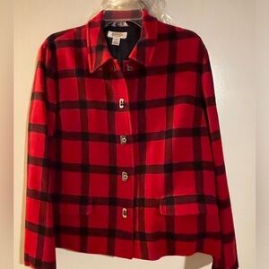 EUC Talbots red plaid jacket *FINAL PRICE*
